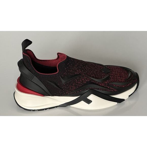 NIB 1050 Fendi Flow Men\'s Fabric Black/Red Sneakers 11 US (Fendi 10) 7E1504 IT main image 10